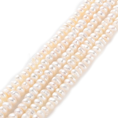 Natural Cultured Freshwater Pearl Beads Strands PEAR-I007-02I-01-1