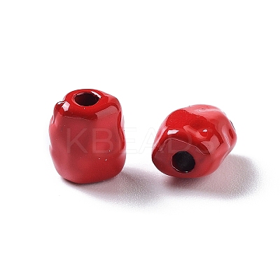 Spray Painted Alloy Bead PALLOY-H134-40-1
