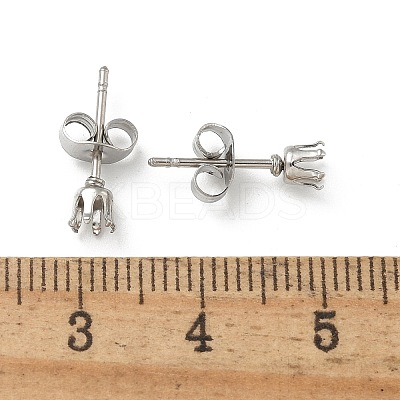 316 Surgical Stainless Steel Stud Earring Findings STAS-Z118-03P-05-1