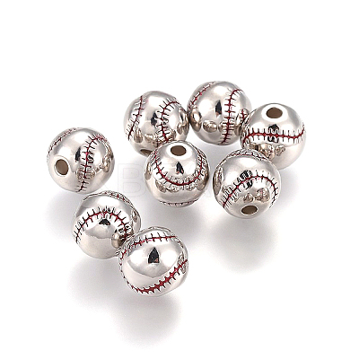 8Pcs Brass Enamel Beads KK-BC0007-14P-1