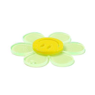 Transparent Acrylic Big Pendants OACR-P012-A04-1