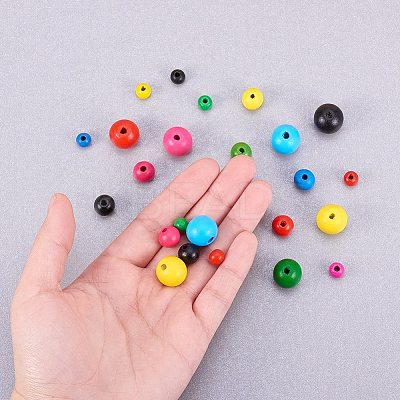 Dyed Wood Beads WOOD-PH0008-03-1