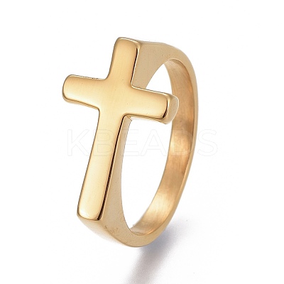 304 Stainless Steel Finger Rings RJEW-O032-12G-1