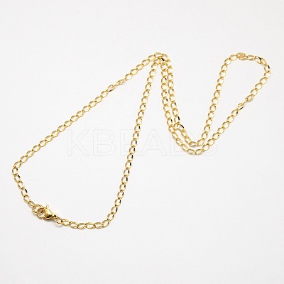 Trendy Men's 304 Stainless Steel Twisted Chain Necklaces LS-NJEW-M069-A-01-1