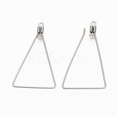 Tarnish Resistant 304 Stainless Steel Wire Pendants STAS-T051-001-1