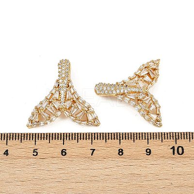 Brass Micro Pave Cubic Zirconia Pendants KK-S526-42G-1