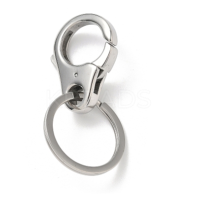 304 Stainless Steel Keychain Rings STAS-H238-01P-1