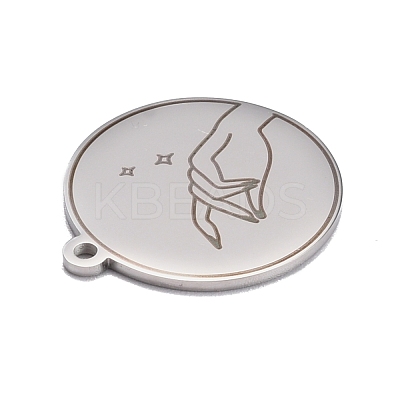 Non-Tarnish 304 Stainless Steel Pendants STAS-C032-10P-1
