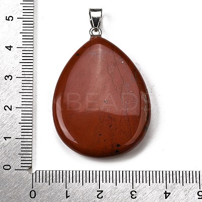 Natural Red Jasper Pendants G-F820-14P-14-1