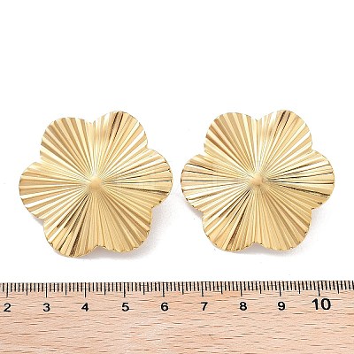 Ion Plating(IP) 304 Stainless Steel Stud Earring Findings STAS-P357-01C-G-1