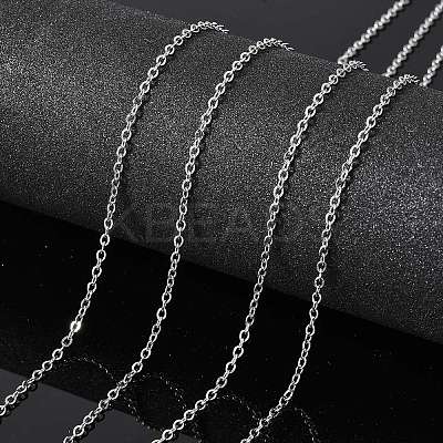 Tarnish Resistant 304 Stainless Steel Cable Chains CHS-Q001-07-100m-1