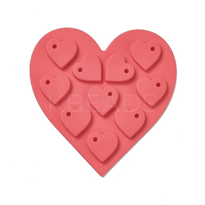 DIY Heart Pendant Silicone Molds LS-DIY-G051-C01-1