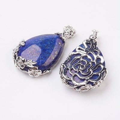 Valentine Gifts Idea for Guys Natural Lapis Lazuli Pendants G-Q689-01-1