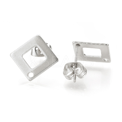 Tarnish Resistant 304 Stainless Steel Stud Earring Findings STAS-Q223-07A-1