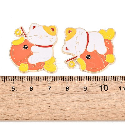 Alloy Enamel Cabochons AL-CBA1A6F-02KCG-1