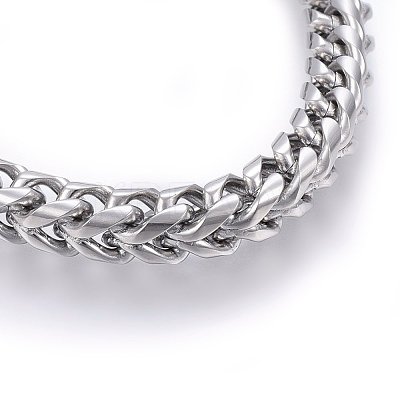 Tarnish Resistant 304 Stainless Steel Chain Bracelets BJEW-L631-42P-1
