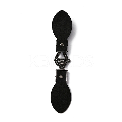 PU Imitation Leather Sew on Toggle Buckles FIND-WH0114-28B-1