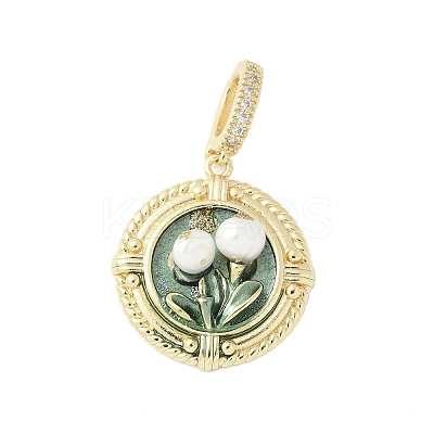 Brass Enamel Pendants LS-KK-F886-01G-02-1