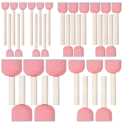 30Pcs 4 Styles Paint Sponges Shapes DIY-SP0006-17-1