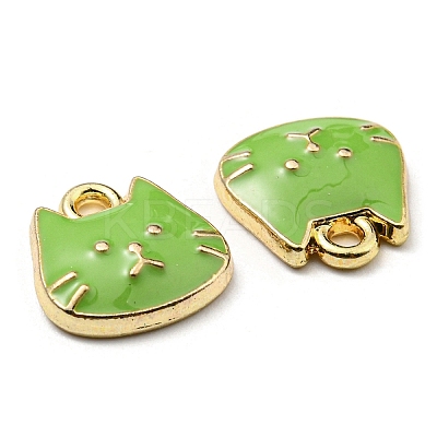 Golden Plated Alloy Charms ENAM-L042-01G-07-1