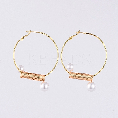 (Jewelry Parties Factory Sale)Brass Hoop Earrings EJEW-JE03939-1