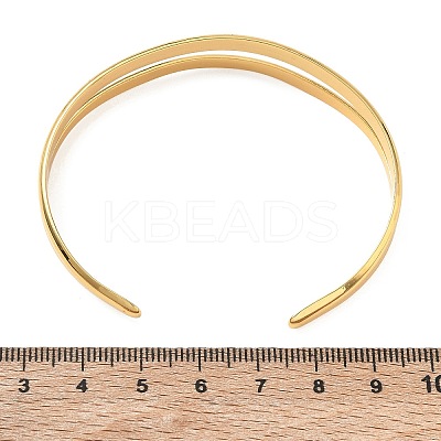 304 Stainless Steel Hollow Cuff Bangles SA-CBA46AF-29G-1