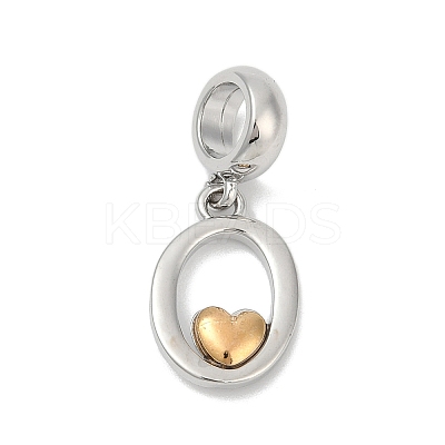 Brass European Dangle Charms LS-KK-Z097-01O-GP-1
