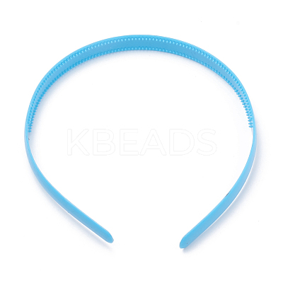 Hair Accessories Plain Plastic Hair Band Findings OHAR-N005-01A-1