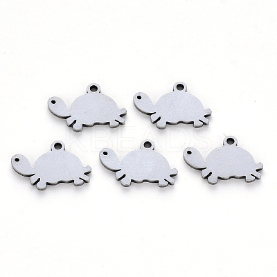 Tarnish Resistant 304 Stainless Steel Charms X-STAS-N092-30-1