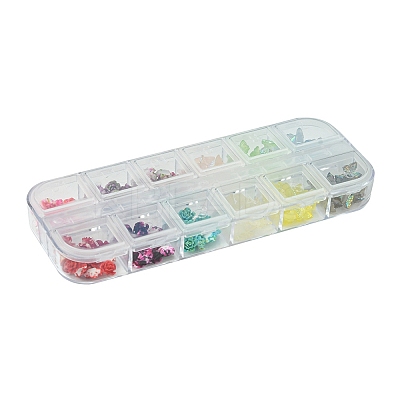 180Pcs 12 Styles Spray Painted Resin Cabochons MRMJ-FS0001-03-1
