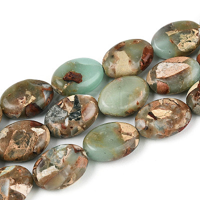 Natural Aqua Terra Jasper Beads Strands G-S366-015B-1