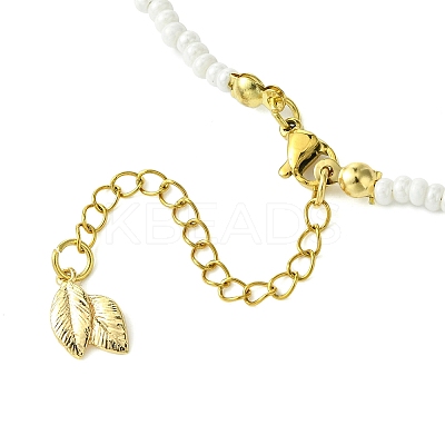 2Pcs 2 Colors Glass Seed Beaded Necklace Sets NJEW-MZ00053-1