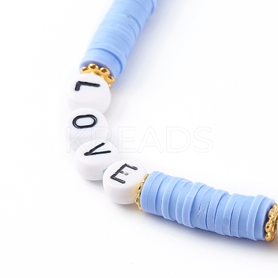 Polymer Clay Heishi Beaded Mobile Straps HJEW-JM00464-03-1