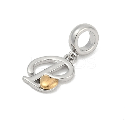 Brass European Dangle Charms LS-KK-Z097-01P-GP-1