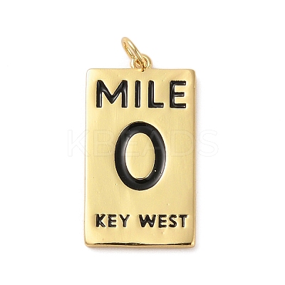 Rack Plating Brass Pendants KK-P261-05E-G-1