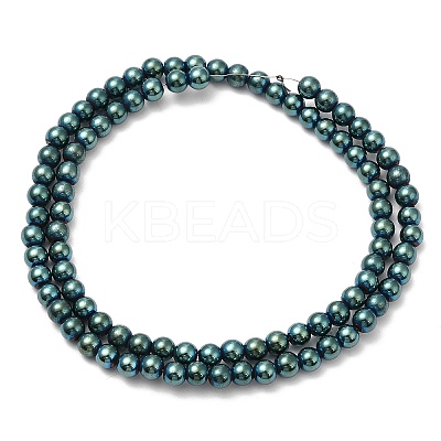 Electroplate Synthetic Magnetic Hematite Beads Strands G-E602-01B-1