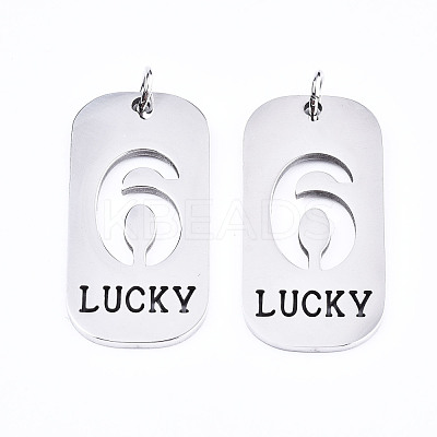 Non-Tarnish 201 Stainless Steel Pendants STAS-T044-220P-6-1