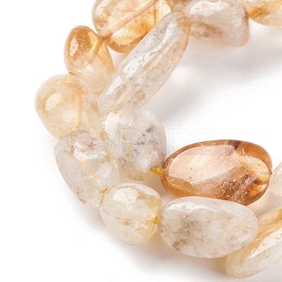 Natural Citrine(Heated) Beads Strands G-G146-A10-02-1