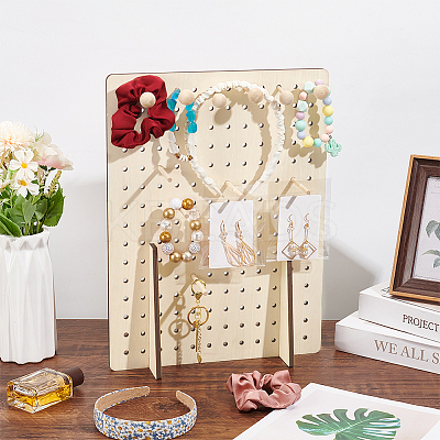 Rectangle Wood Jewelry Rack ODIS-WH0070-77-1