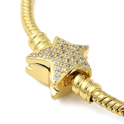 Rack Plating Brass Micro Pave Cubic Zirconia Bracelets BJEW-P336-01G-1