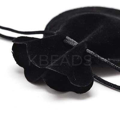 Velvet Bags Drawstring Jewelry Pouches TP-O002-B-06-1