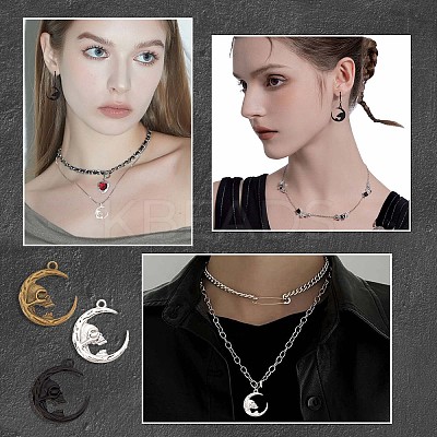 30Pcs 3 Colors Alloy Pendants FIND-SC0004-57-1