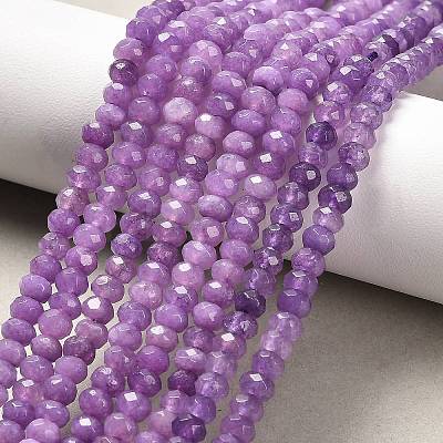 Natural White Jade Bead Strands G-R409-3x5-05-1