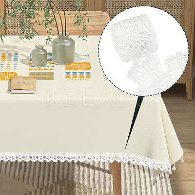 7~7.5 Yards Flat Milk Fiber Lace Trim SRIB-FG0001-18B-1