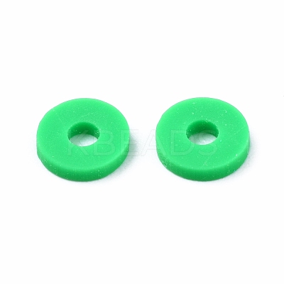Handmade Polymer Clay Beads Strands CLAY-R089-6mm-T02B-36-1