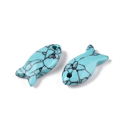 Synthetic Turquoise Pendants G-N342-106K-1