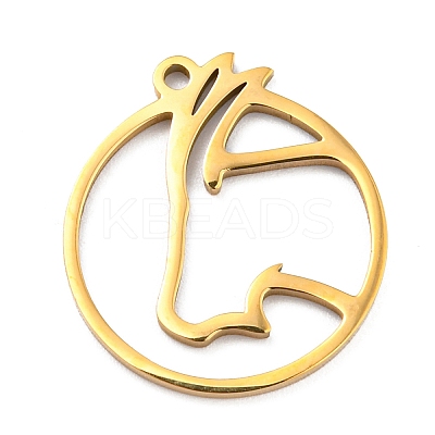 304 Stainless Steel Pendants STAS-Z043-01A-1