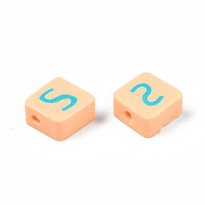 Handmade Polymer Clay Bead Strands CLAY-N006-92-1
