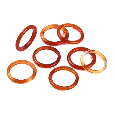 Dyed & Heated Natural Agate Finger Rings for Women RJEW-Z075-01D-1