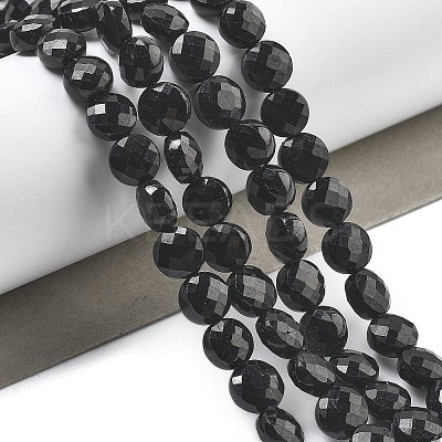 Natural Black Tourmaline Beads Strands G-C179-A41-03-1